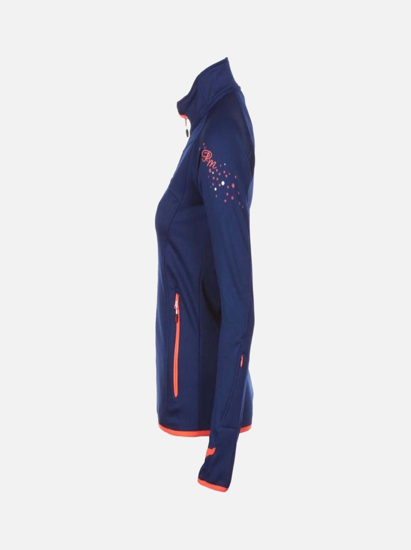 Blouson polarshell   ACLIMATE - PEAK MOUNTAIN Bleu Orange - Kiabi