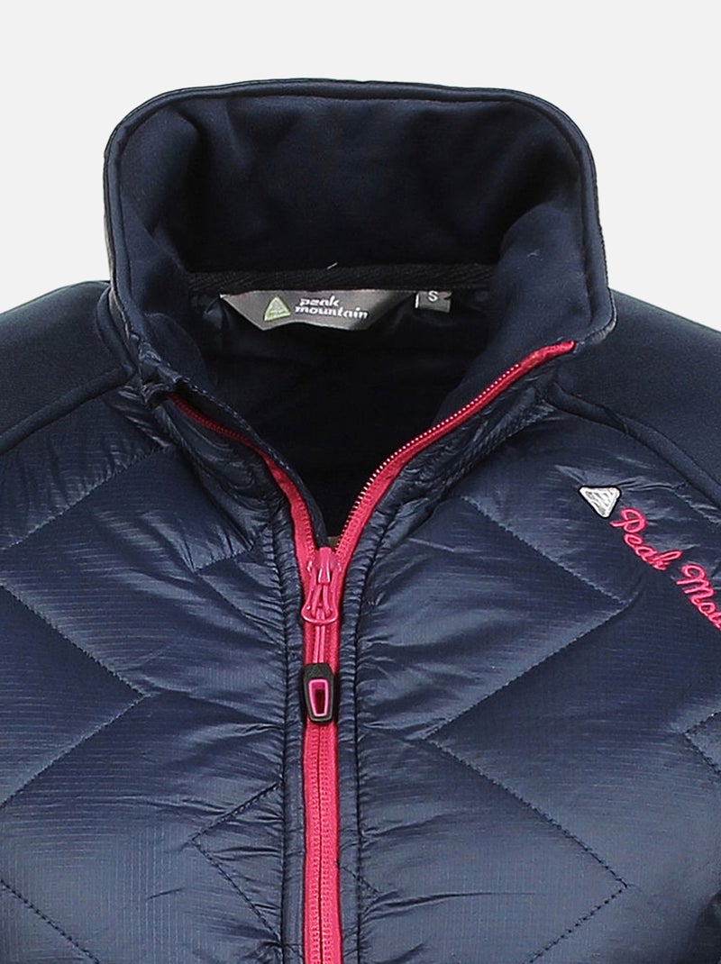Blouson polarshell   ALER - PEAK MOUNTAIN Bleu marine - Kiabi