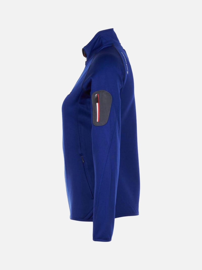 Blouson polarshell   AMANI - PEAK MOUNTAIN Bleu - Kiabi