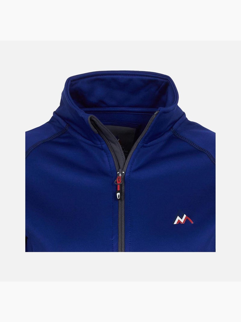 Blouson polarshell   AMANI - PEAK MOUNTAIN Bleu - Kiabi