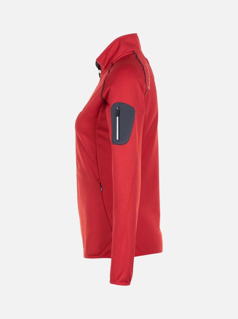Blouson polarshell   AMANI - PEAK MOUNTAIN Rouge - Kiabi