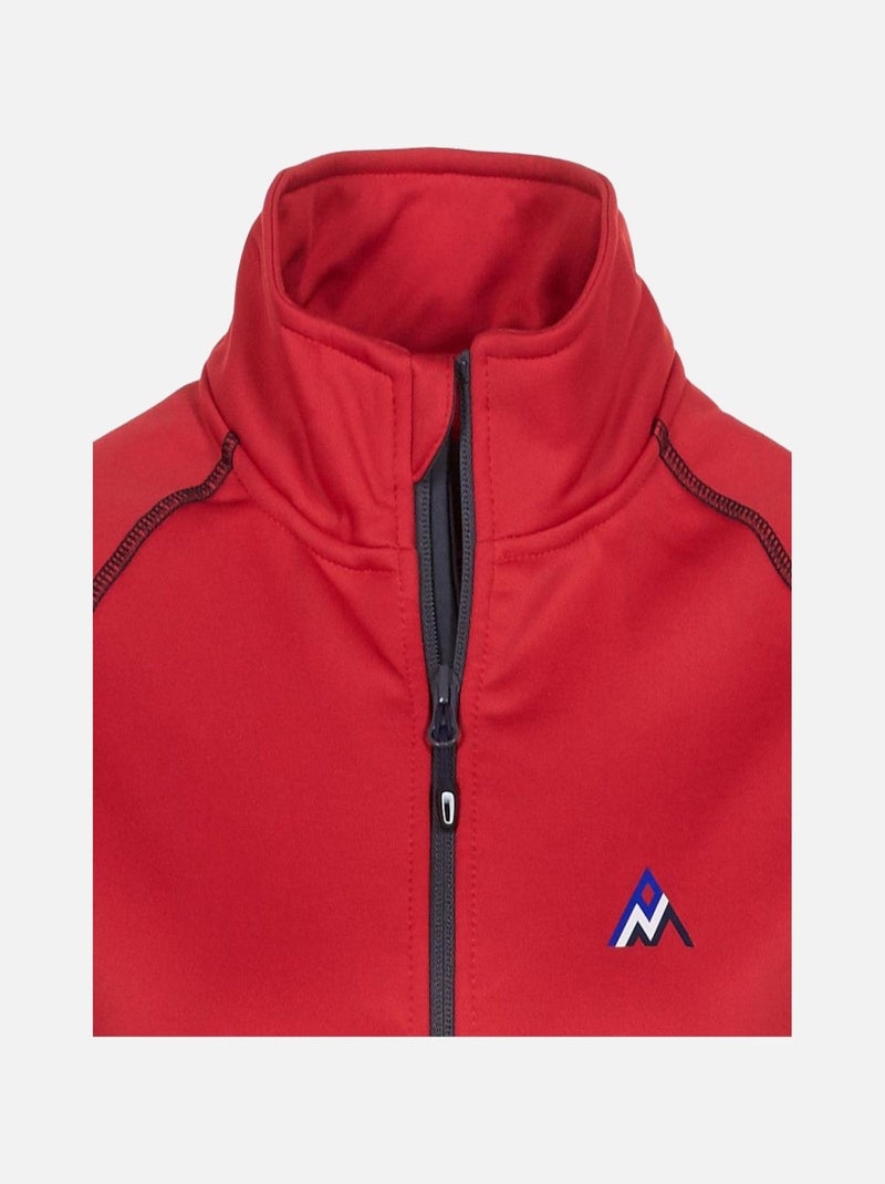 Blouson polarshell   AMANI - PEAK MOUNTAIN Rouge - Kiabi
