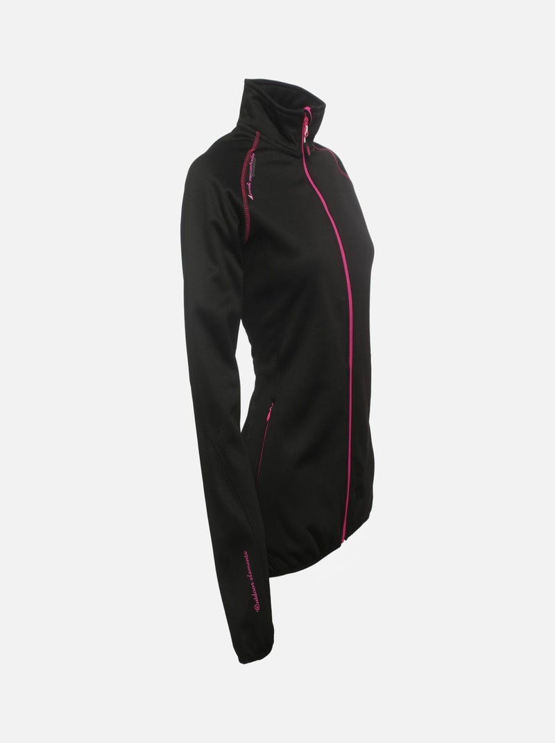 Blouson polarshell   AMANO - PEAK MOUNTAIN Noir Noir - Kiabi
