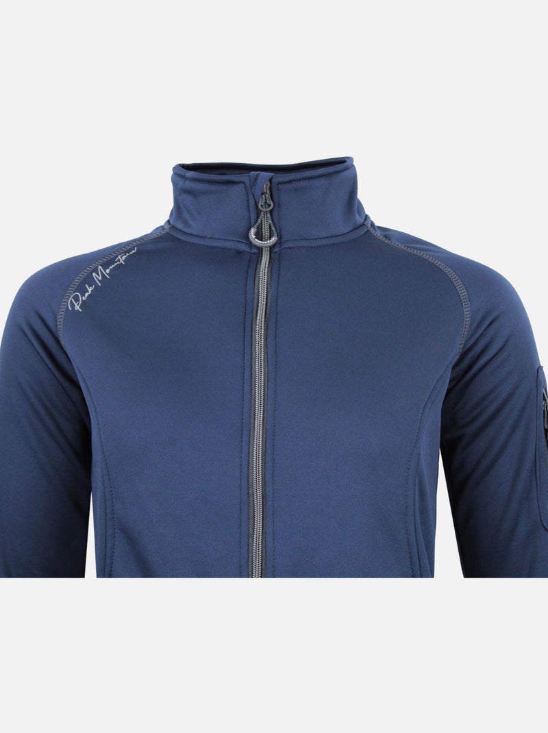 Blouson polarshell   AMARO - PEAK MOUNTAIN Bleu marine - Kiabi