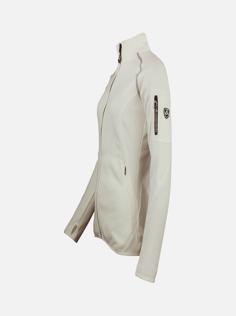 Blouson polarshell   AMARO - PEAK MOUNTAIN Ecru - Kiabi