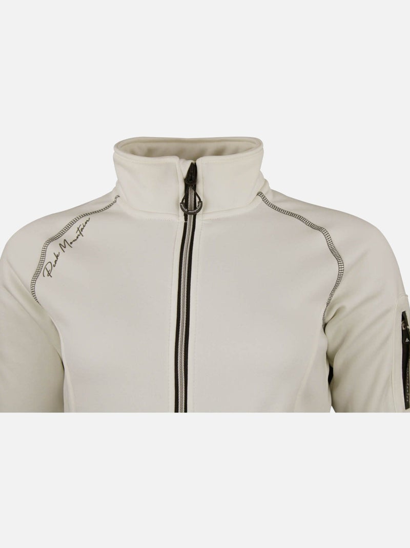 Blouson polarshell   AMARO - PEAK MOUNTAIN Ecru - Kiabi