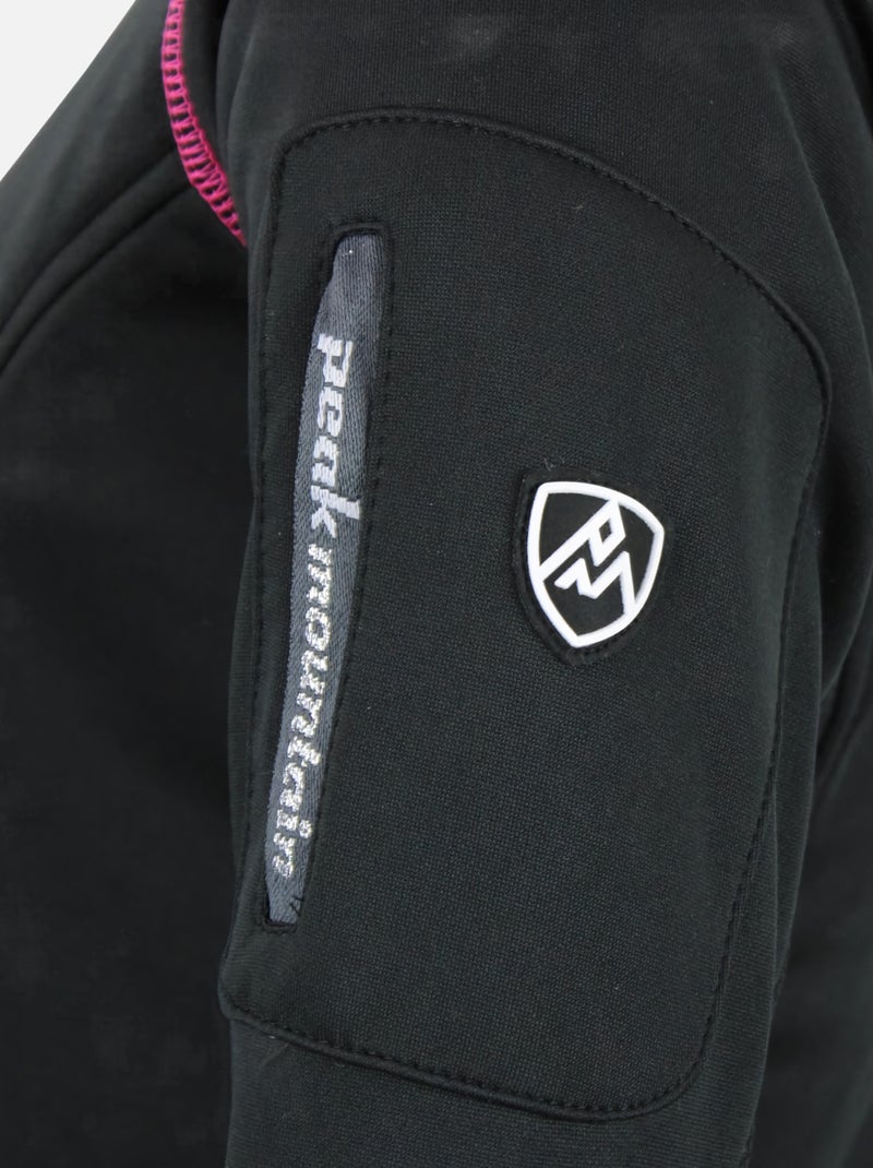 Blouson polarshell   AMARO - PEAK MOUNTAIN Noir Noir - Kiabi