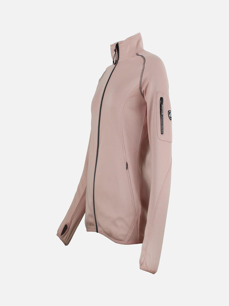 Blouson polarshell   AMARO - PEAK MOUNTAIN Rose - Kiabi