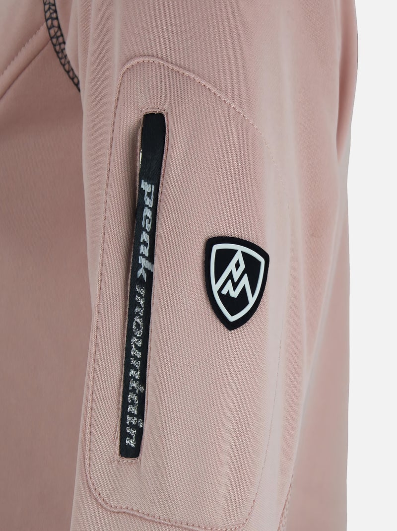 Blouson polarshell   AMARO - PEAK MOUNTAIN Rose - Kiabi