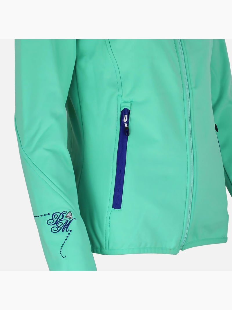 Blouson polarshell   AYNUR - PEAK MOUNTAIN Vert - Kiabi