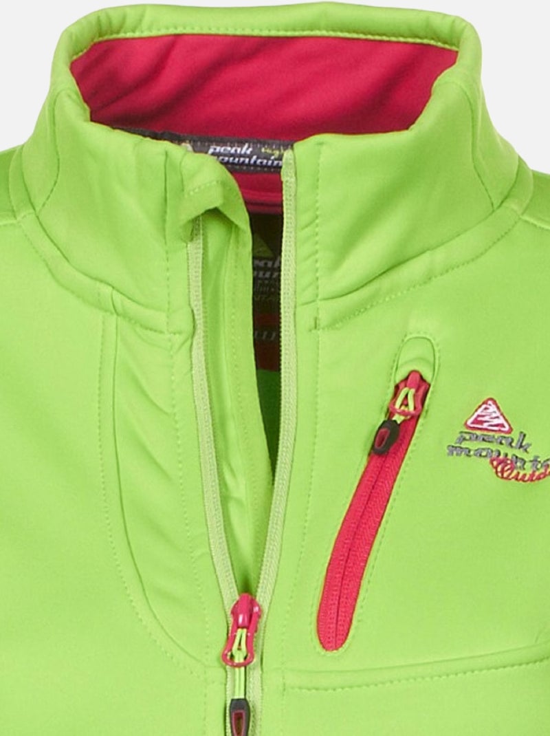 Blouson polarshell   AYNUR - PEAK MOUNTAIN Vert - Kiabi