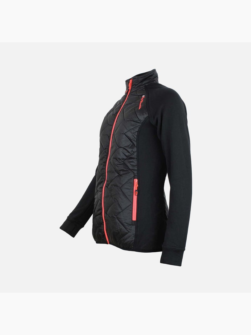 Blouson polarshell bimatière   ACER - PEAK MOUNTAIN Noir Noir - Kiabi