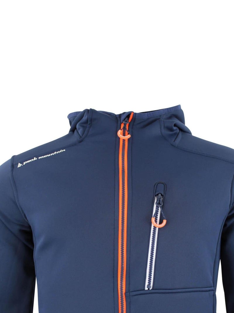Blouson polarshell   CAMPO - PEAK MOUNTAIN Bleu marine - Kiabi