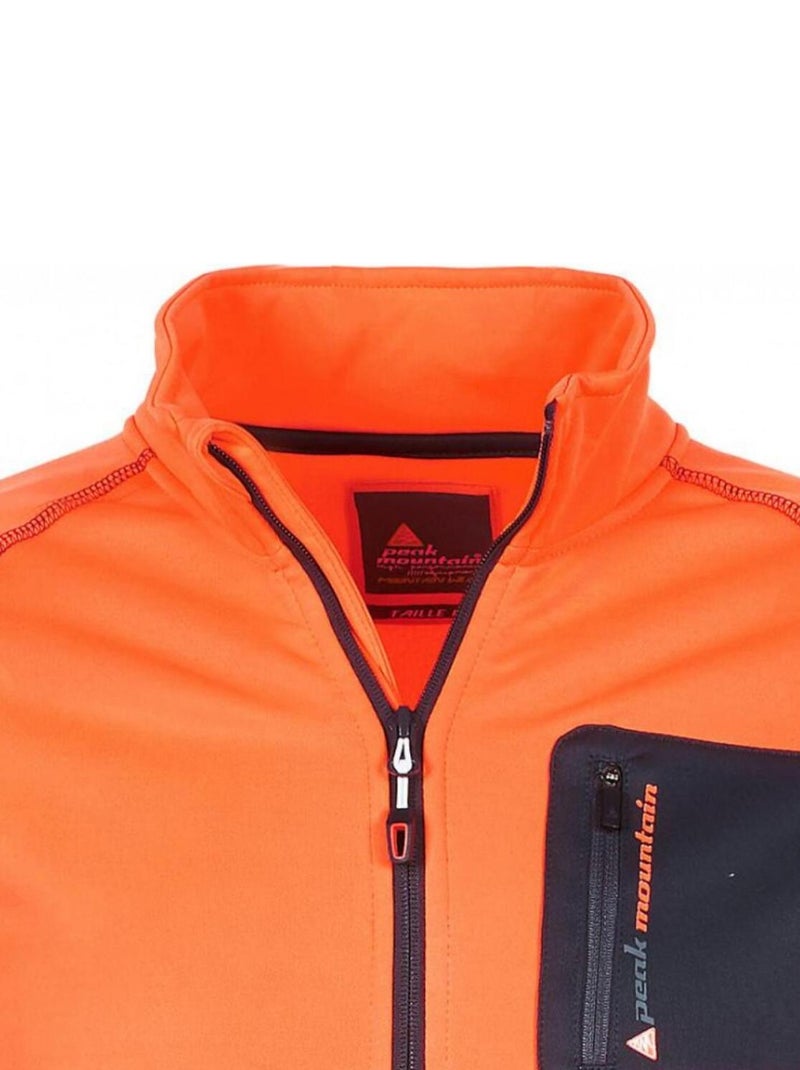 Blouson polarshell   CEMANO - PEAK MOUNTAIN Orange - Kiabi