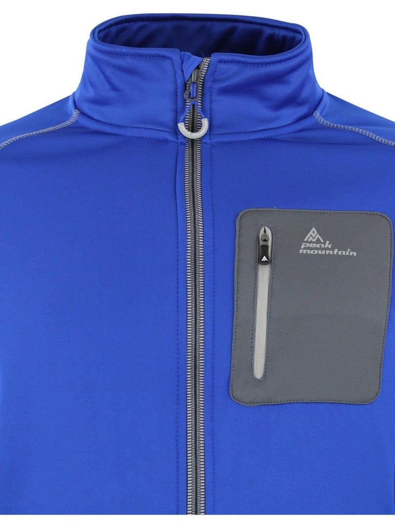 Blouson polarshell   CEMARO - PEAK MOUNTAIN Bleu - Kiabi