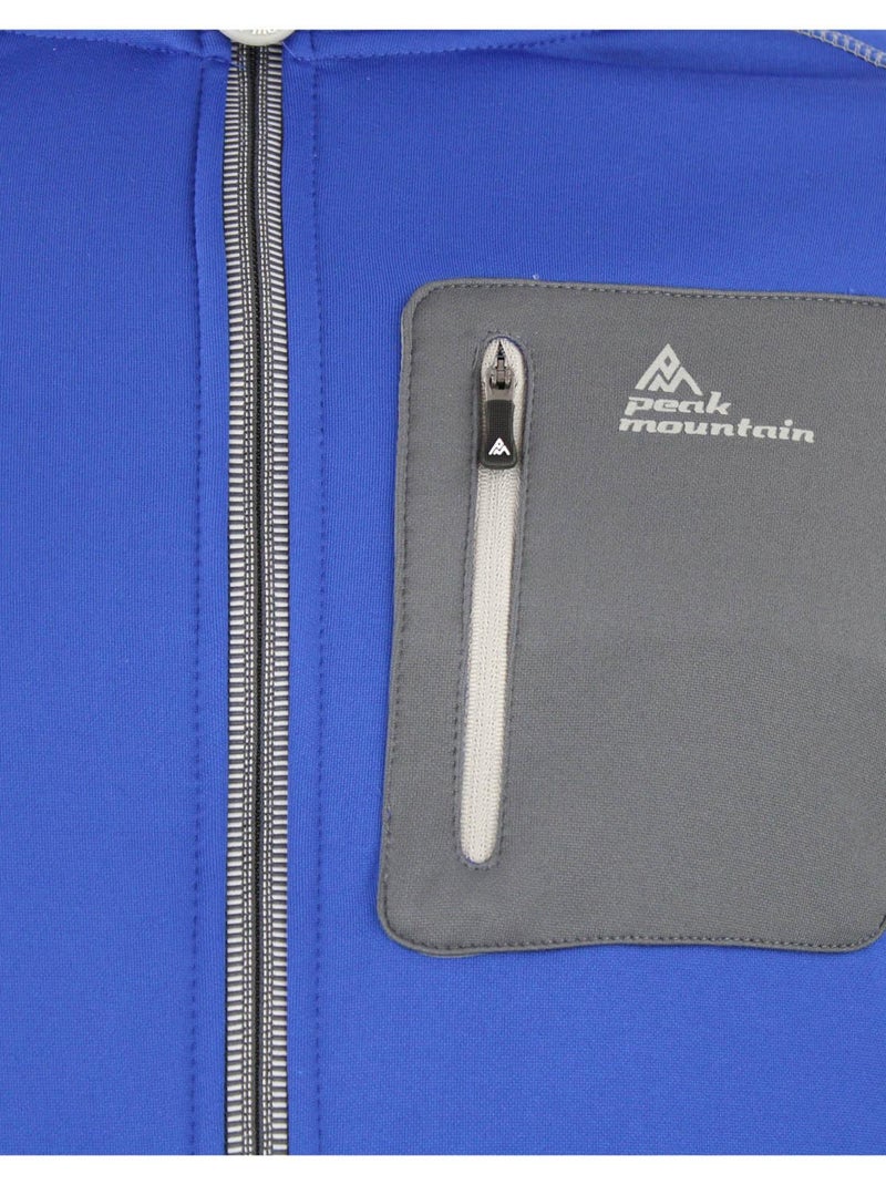 Blouson polarshell   CEMARO - PEAK MOUNTAIN Bleu - Kiabi