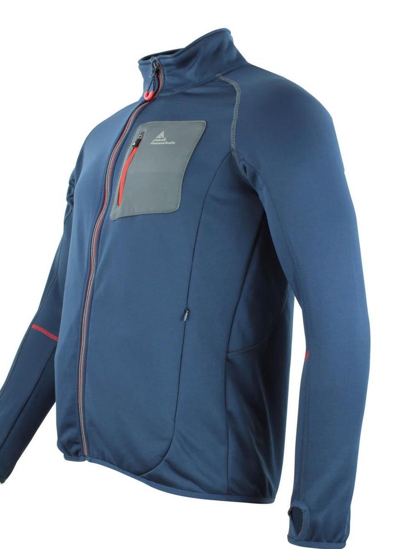 Blouson polarshell   CEMARO - PEAK MOUNTAIN Bleu marine - Kiabi