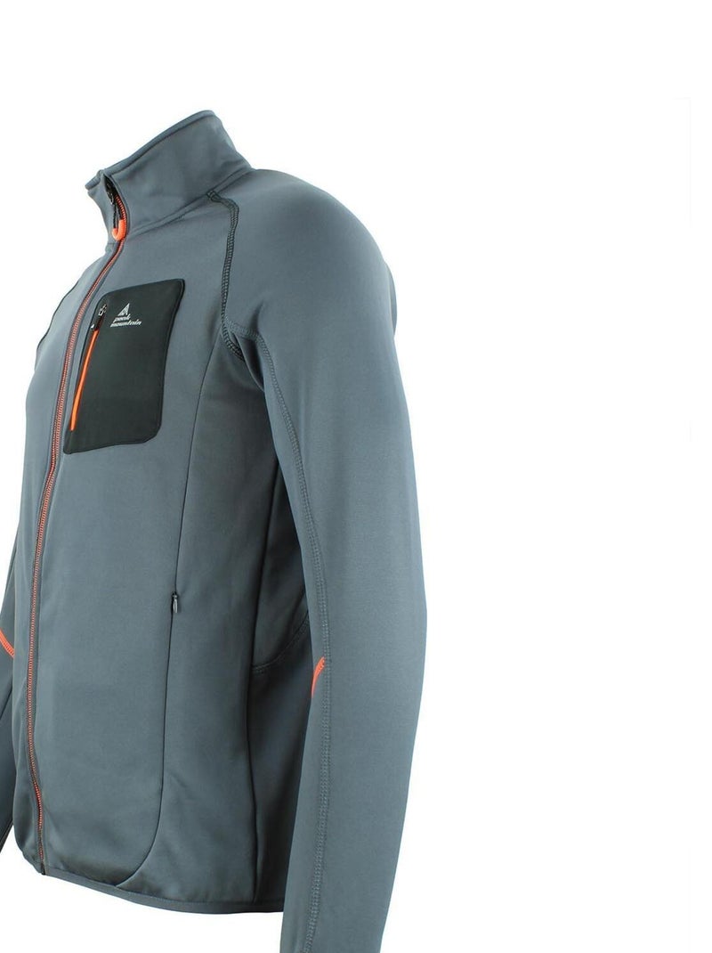 Blouson polarshell   CEMARO - PEAK MOUNTAIN Gris - Kiabi