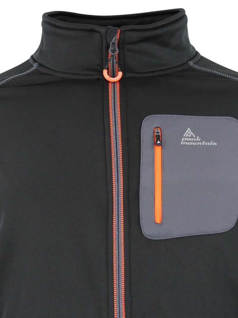 Blouson polarshell   CEMARO - PEAK MOUNTAIN Noir Noir - Kiabi