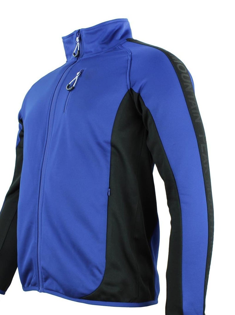 Blouson polarshell   CEMON - PEAK MOUNTAIN Bleu Noir - Kiabi