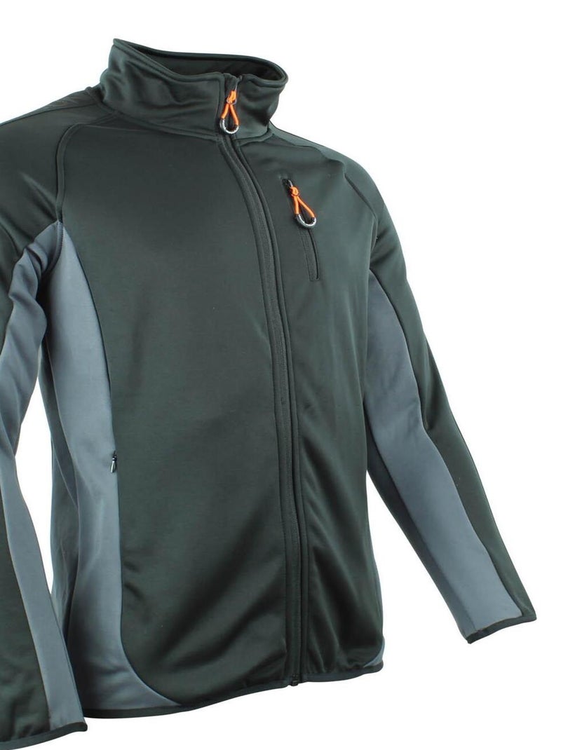 Blouson polarshell   CEMON - PEAK MOUNTAIN Noir Gris - Kiabi