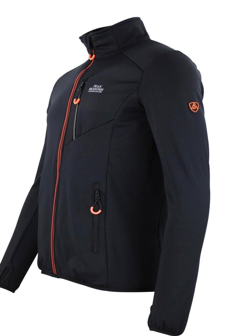 Blouson polarshell   CLIMO - PEAK MOUNTAIN Noir Noir - Kiabi