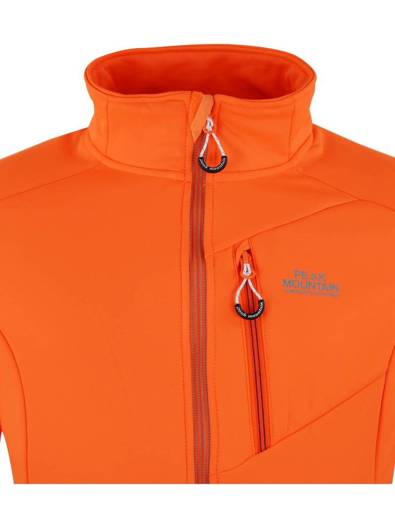 Blouson polarshell   CLIMO - PEAK MOUNTAIN Orange - Kiabi