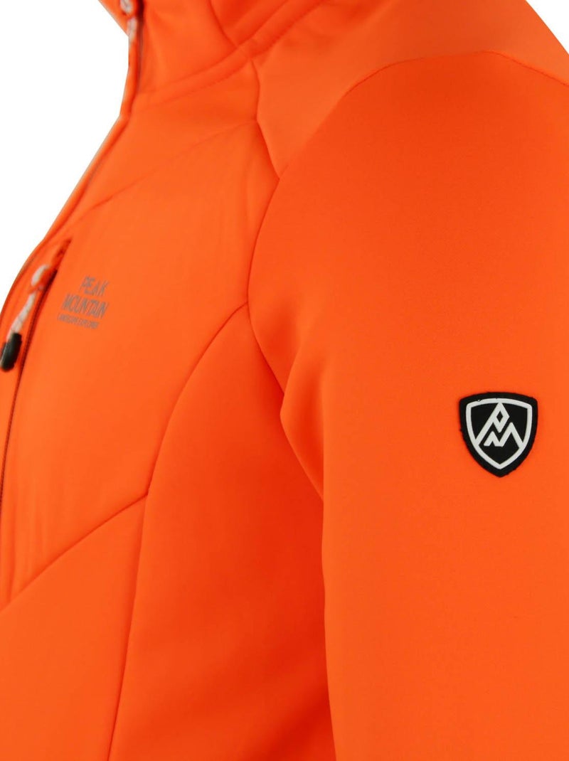 Blouson polarshell   CLIMO - PEAK MOUNTAIN Orange - Kiabi