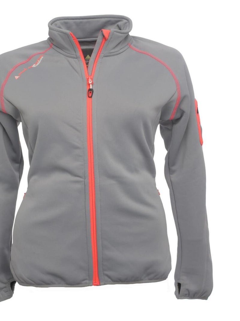 Blouson polarshell femme AMANO Gris - Kiabi