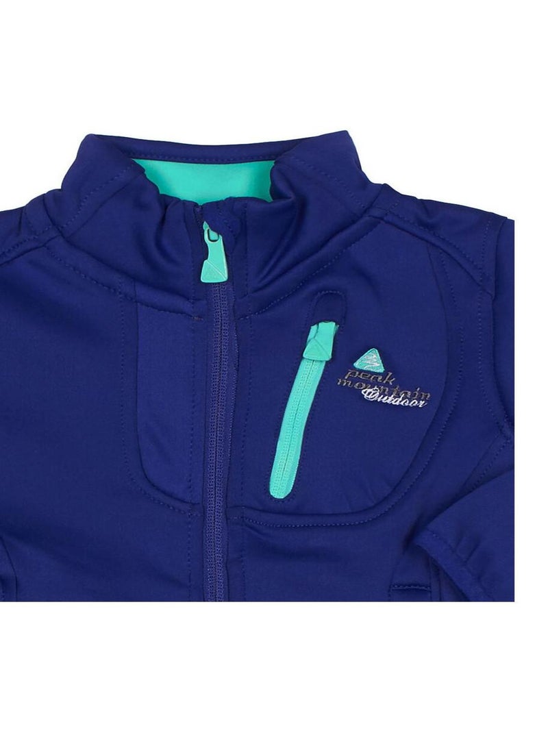 Blouson polarshell fille FAYNUR - PEAK MOUNTAIN Bleu - Kiabi