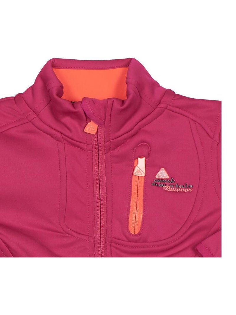 Blouson polarshell fille FAYNUR - PEAK MOUNTAIN Rose fushia - Kiabi