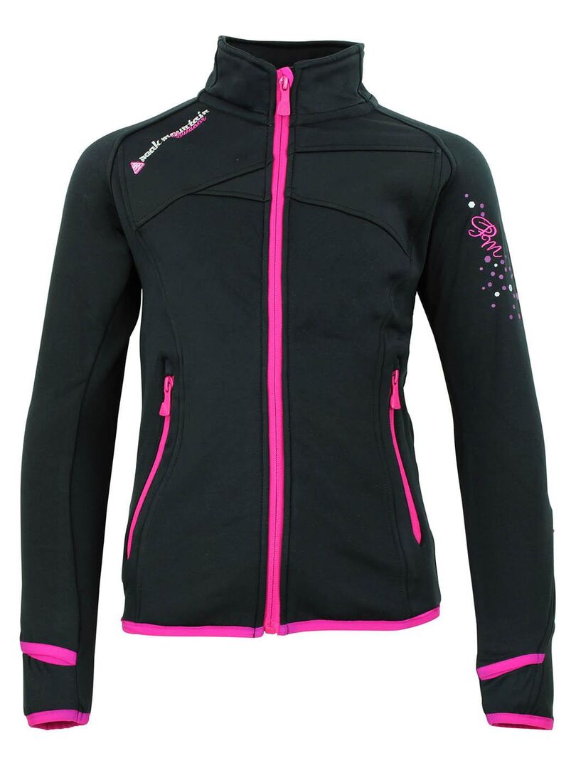 Blouson polarshell fille GACLIMATE PEAK MOUNTAIN Noir Noir