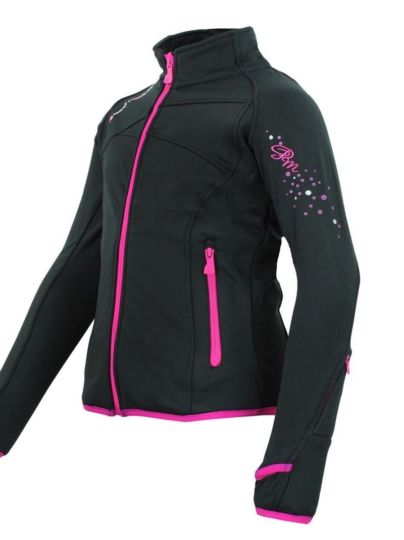 Blouson polarshell fille GACLIMATE - PEAK MOUNTAIN Noir Noir - Kiabi