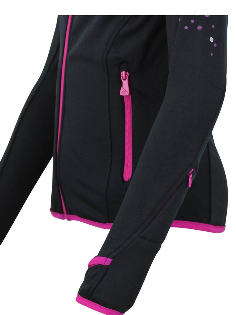 Blouson polarshell fille GACLIMATE - PEAK MOUNTAIN Noir Noir - Kiabi