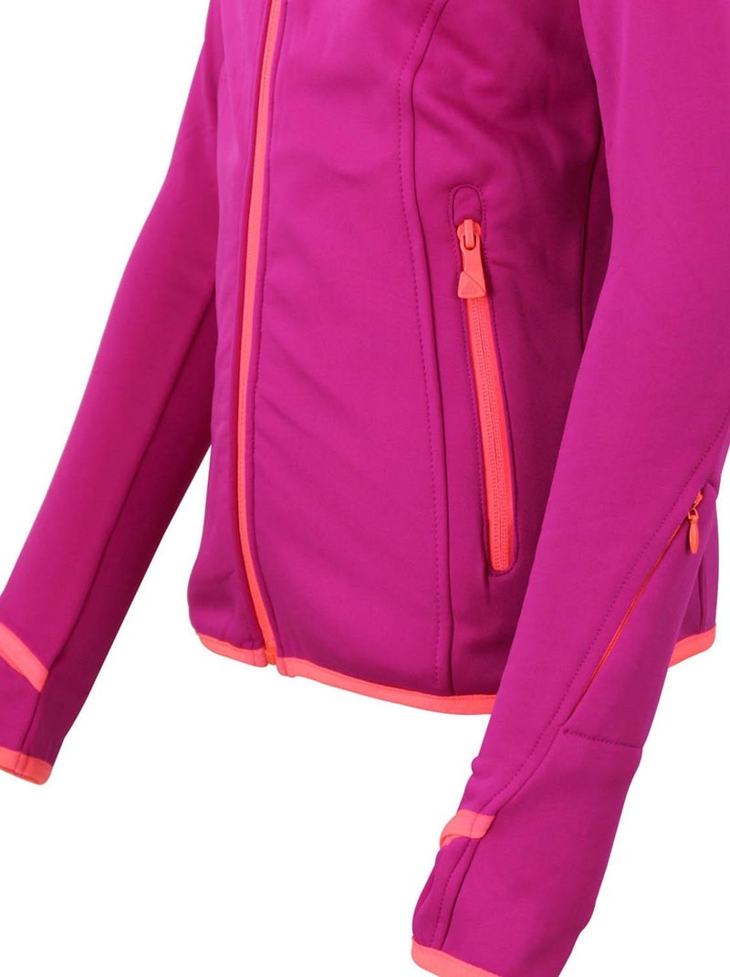 Blouson polarshell fille GACLIMATE - PEAK MOUNTAIN Rose fushia - Kiabi