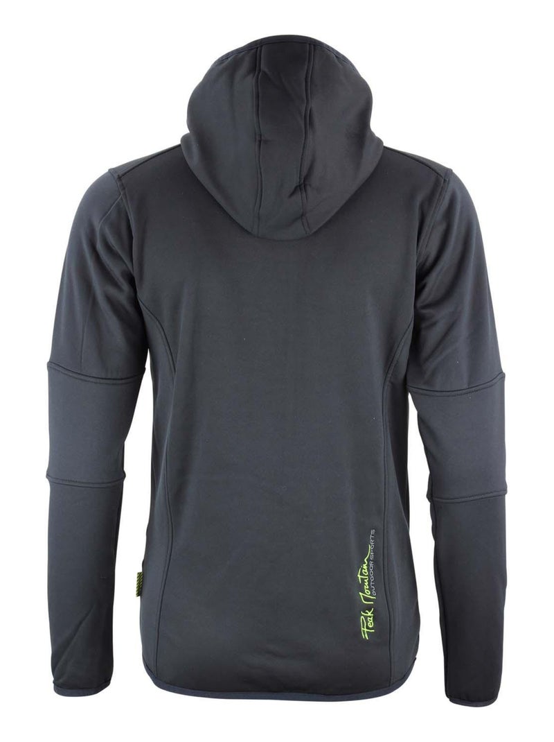 Blouson polarshell garçon ECAMPUS - PEAK MOUNTAIN Noir Vert - Kiabi