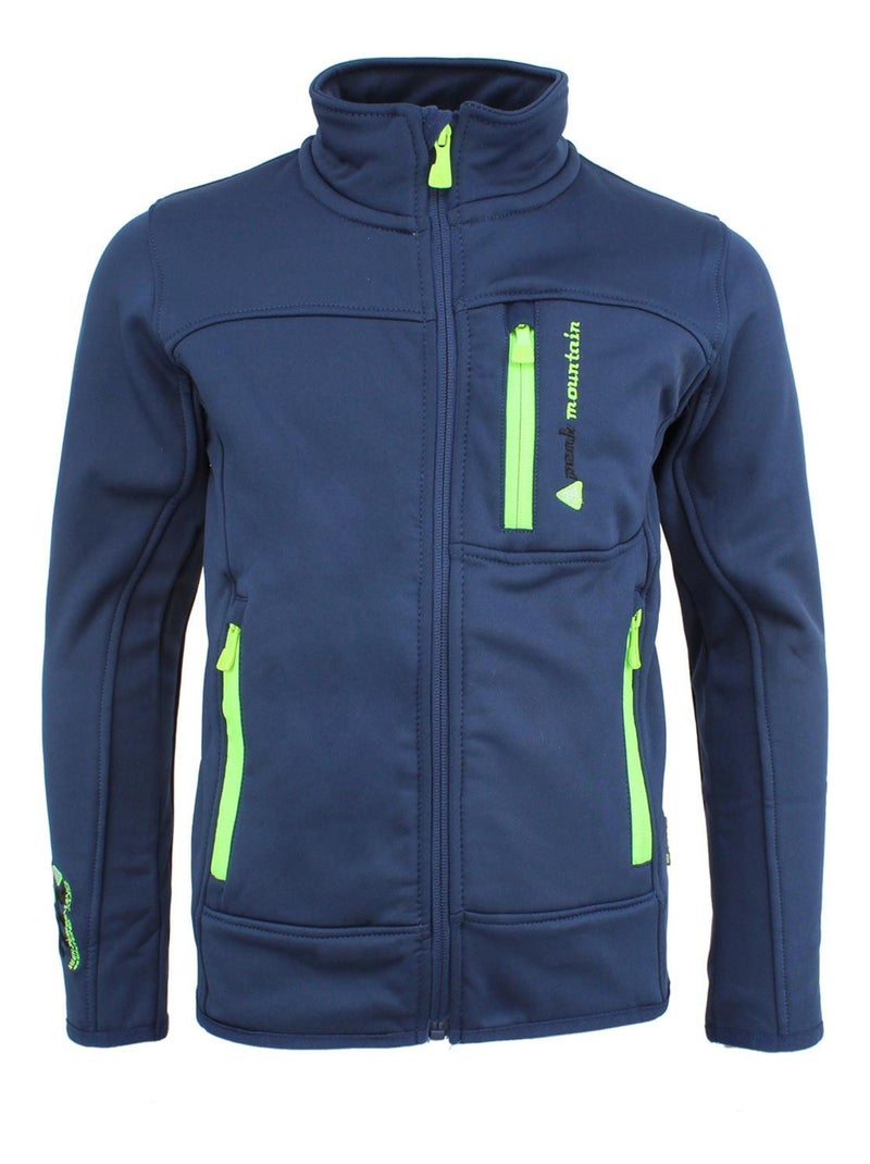 Blouson polarshell garçon ECANTON - PEAK MOUNTAIN Bleu marine - Kiabi