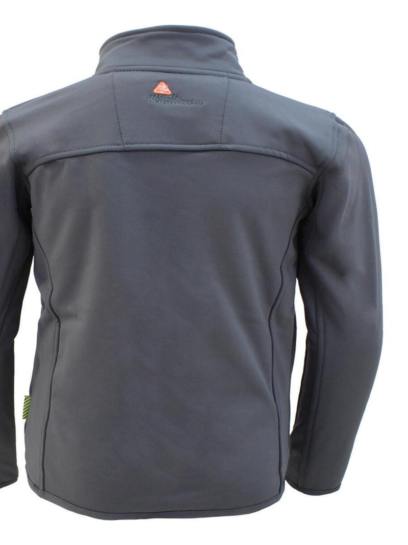 Blouson polarshell garçon ECANTON - PEAK MOUNTAIN Gris - Kiabi