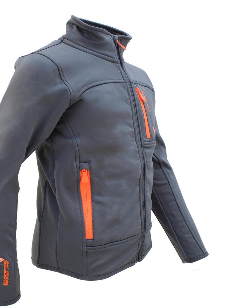 Blouson polarshell garçon ECANTON - PEAK MOUNTAIN Gris - Kiabi