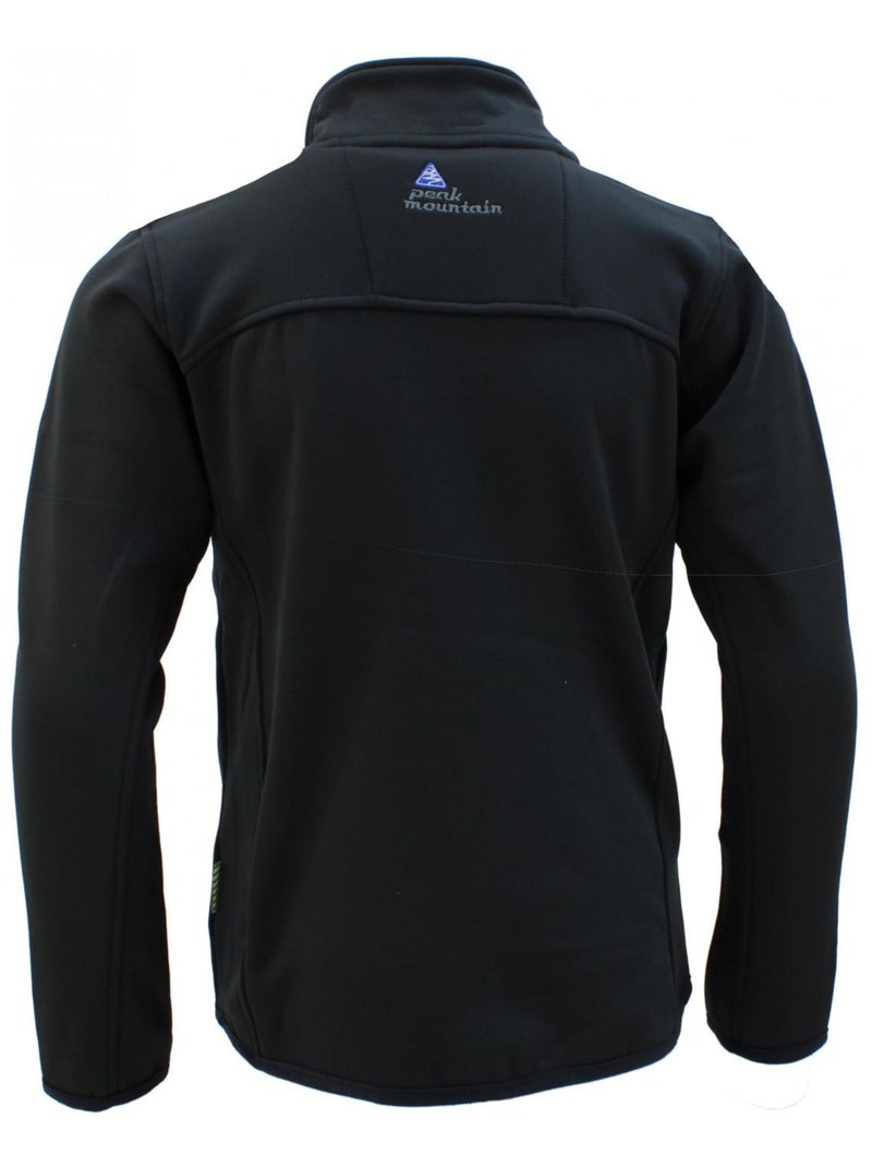 Blouson polarshell garçon ECANTON - PEAK MOUNTAIN Noir Bleu - Kiabi