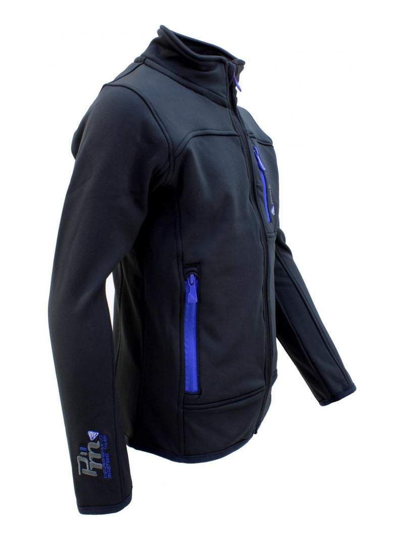 Blouson polarshell garçon ECANTON - PEAK MOUNTAIN Noir Bleu - Kiabi