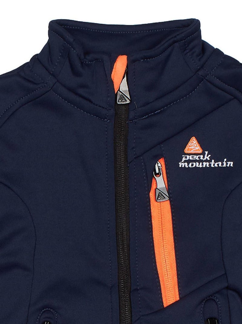 Blouson polarshell garçon ECLIMATE - PEAK MOUNTAIN Bleu marine - Kiabi