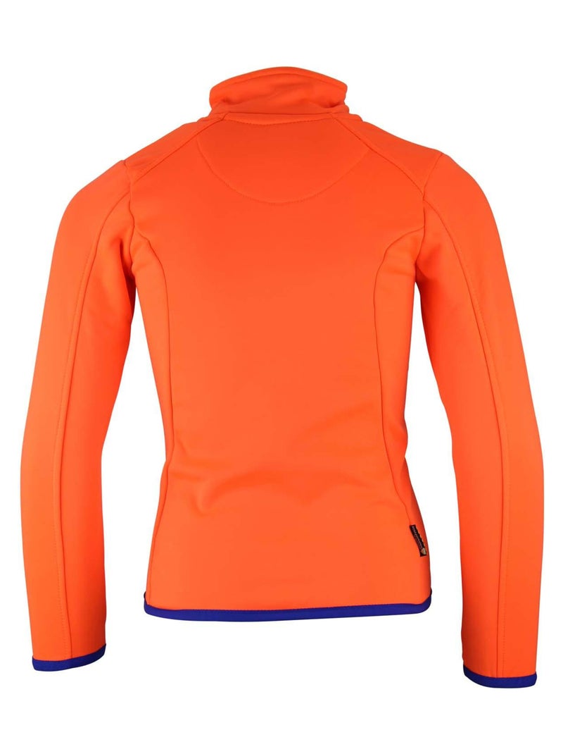 Blouson polarshell garçon ECLIMATE - PEAK MOUNTAIN Orange - Kiabi