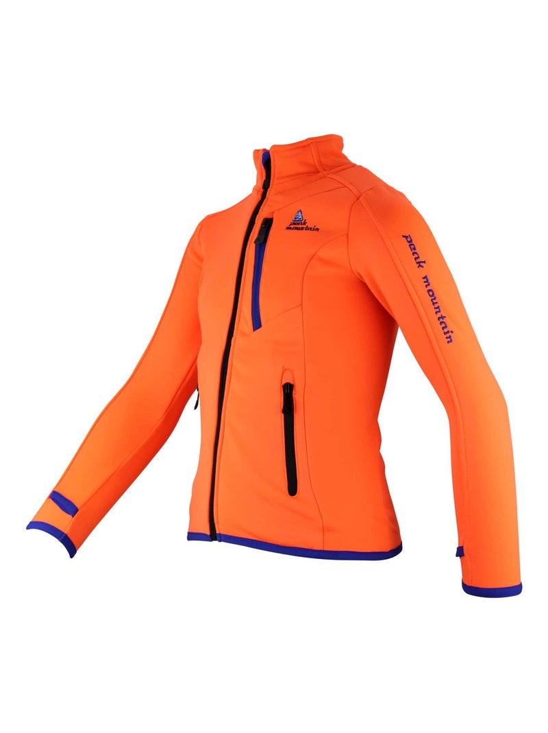 Blouson polarshell garçon ECLIMATE - PEAK MOUNTAIN Orange - Kiabi