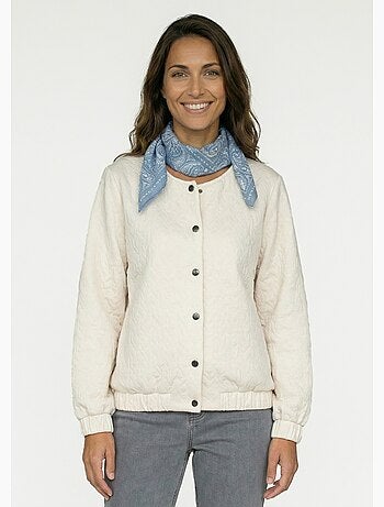 Blouson pressionné effet matelassé