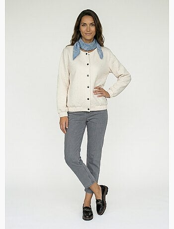 Blouson pressionné effet matelassé