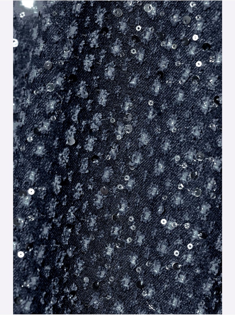Blouson pur coton - taille standard - helline Bleu foncé - Kiabi