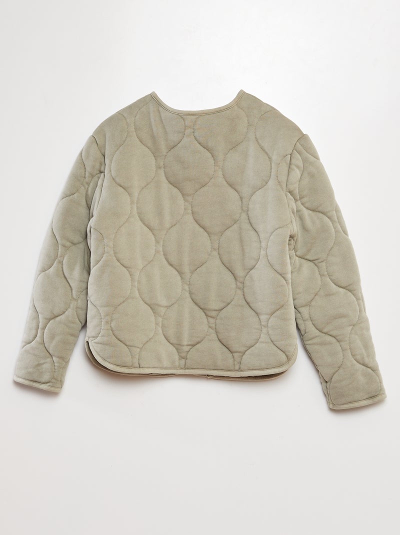 Blouson quilté GRIS - Kiabi