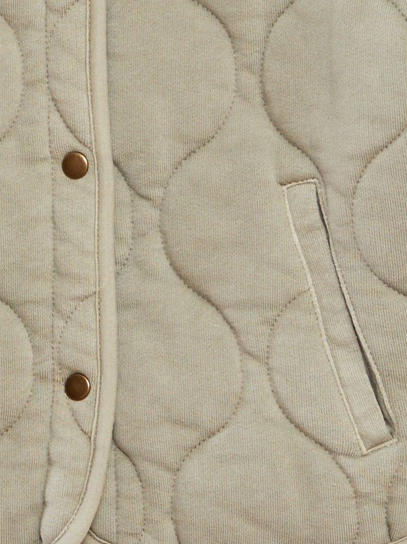 Blouson quilté GRIS - Kiabi