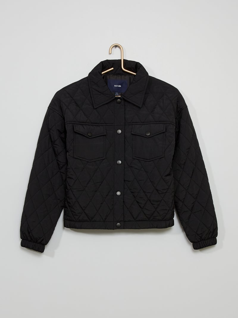 Blouson quilted noir - Kiabi